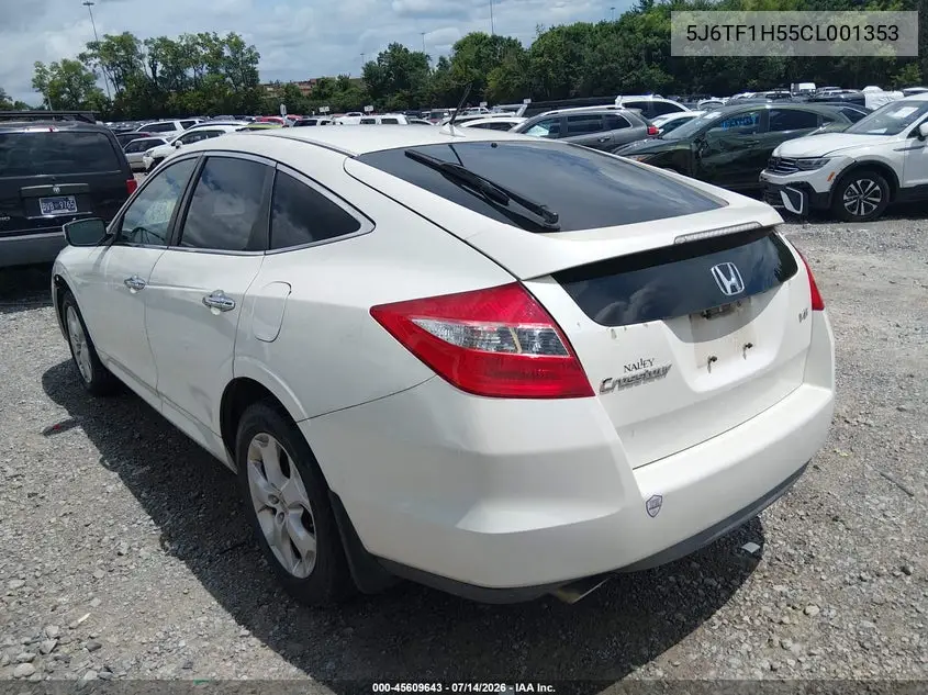2012 Honda Crosstour Ex-L VIN: 5J6TF1H55CL001353 Lot: 45609643