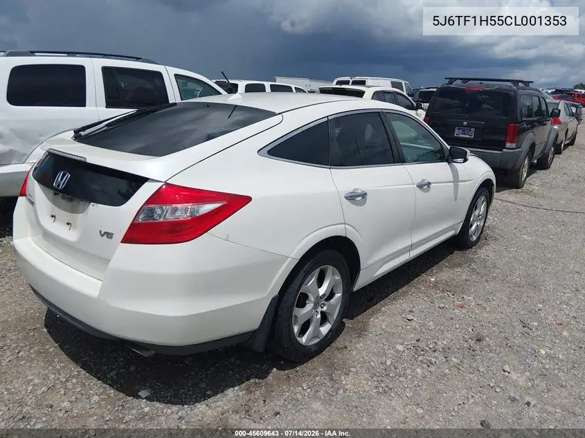 2012 Honda Crosstour Ex-L VIN: 5J6TF1H55CL001353 Lot: 45609643