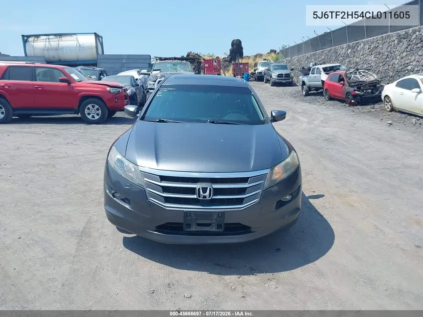 2012 Honda Crosstour Ex-L VIN: 5J6TF2H54CL011605 Lot: 45666697