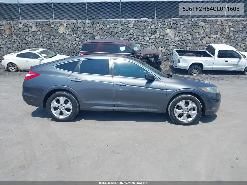 2012 Honda Crosstour Ex-L VIN: 5J6TF2H54CL011605 Lot: 45666697