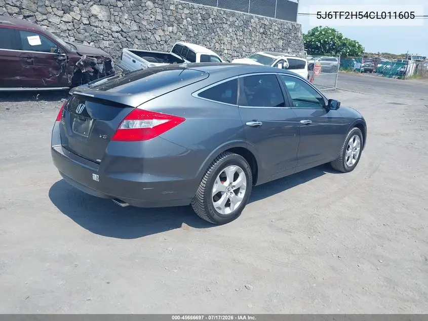 2012 Honda Crosstour Ex-L VIN: 5J6TF2H54CL011605 Lot: 45666697
