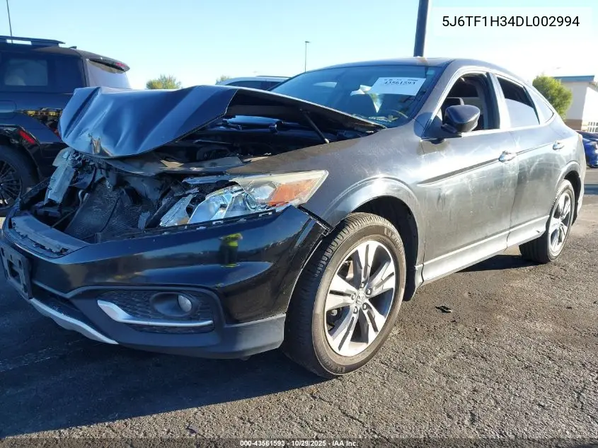 2013 Honda Crosstour Ex V6 VIN: 5J6TF1H34DL002994 Lot: 43561593