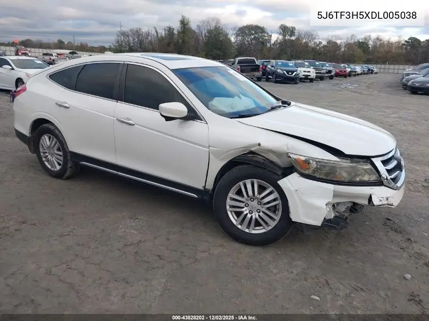 2013 Honda Crosstour Ex-L VIN: 5J6TF3H5XDL005038 Lot: 43828202
