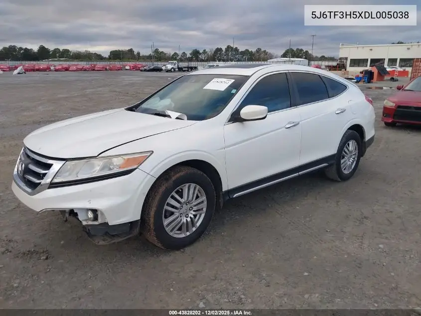 2013 Honda Crosstour Ex-L VIN: 5J6TF3H5XDL005038 Lot: 43828202