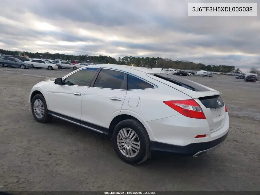 2013 Honda Crosstour Ex-L VIN: 5J6TF3H5XDL005038 Lot: 43828202