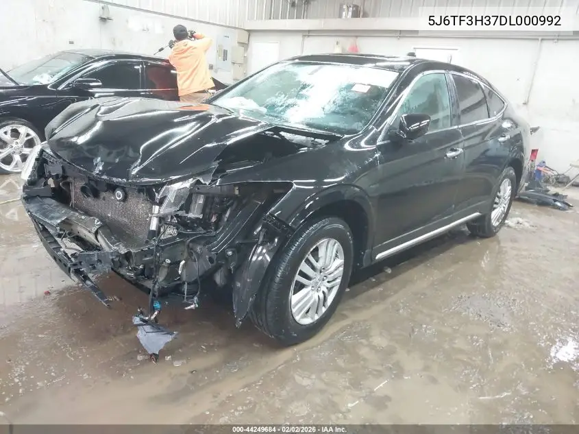 2013 Honda Crosstour Ex VIN: 5J6TF3H37DL000992 Lot: 44249684