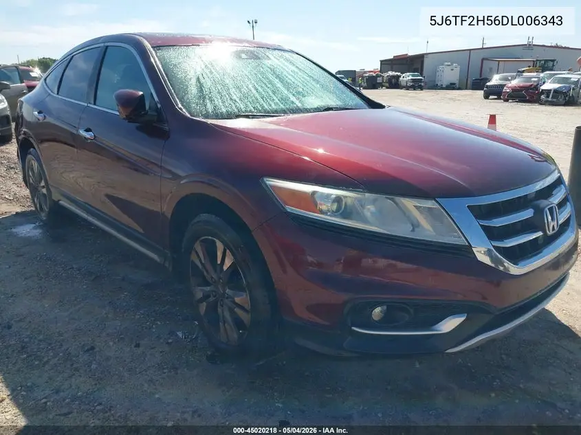 2013 Honda Crosstour Ex-L V6 VIN: 5J6TF2H56DL006343 Lot: 45020218