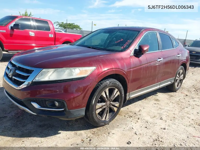 2013 Honda Crosstour Ex-L V6 VIN: 5J6TF2H56DL006343 Lot: 45020218