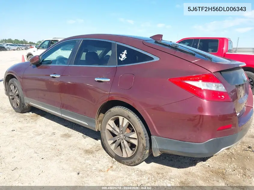 2013 Honda Crosstour Ex-L V6 VIN: 5J6TF2H56DL006343 Lot: 45020218