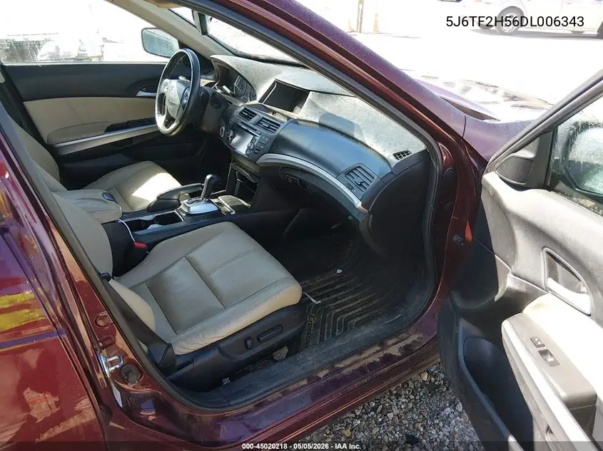 2013 Honda Crosstour Ex-L V6 VIN: 5J6TF2H56DL006343 Lot: 45020218