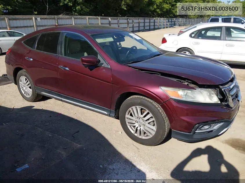 2013 Honda Crosstour Ex-L VIN: 5J6TF3H5XDL003600 Lot: 45121356