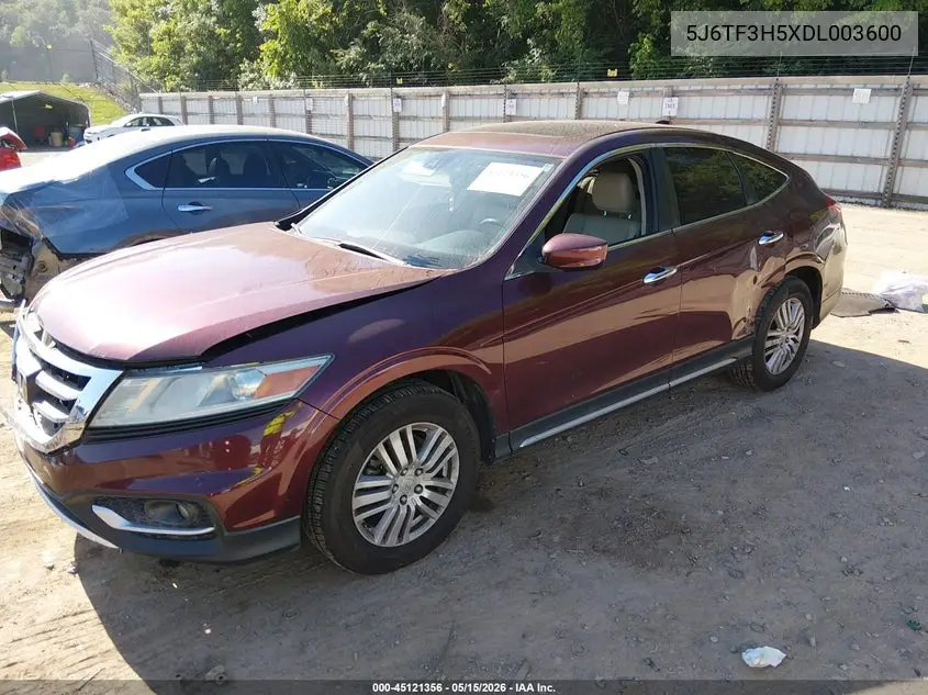2013 Honda Crosstour Ex-L VIN: 5J6TF3H5XDL003600 Lot: 45121356