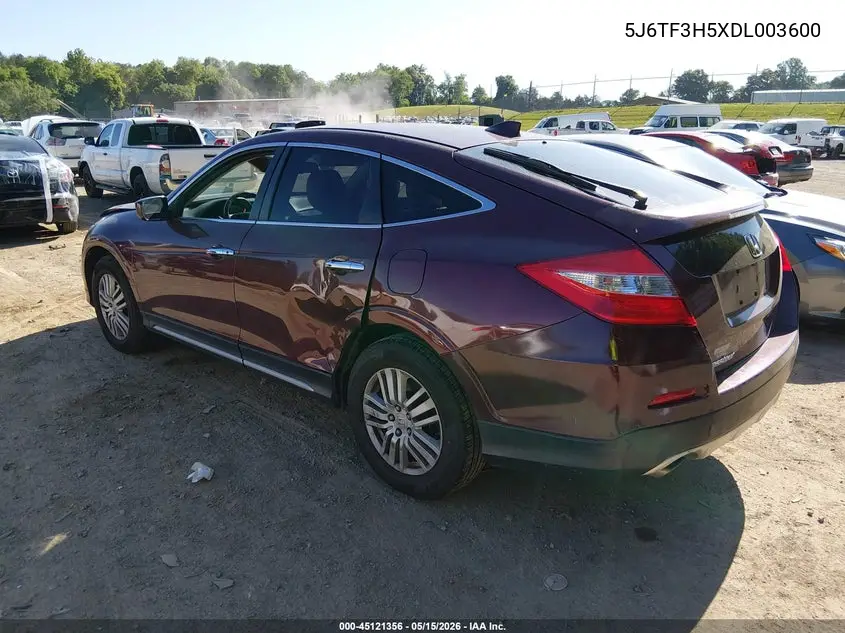 2013 Honda Crosstour Ex-L VIN: 5J6TF3H5XDL003600 Lot: 45121356