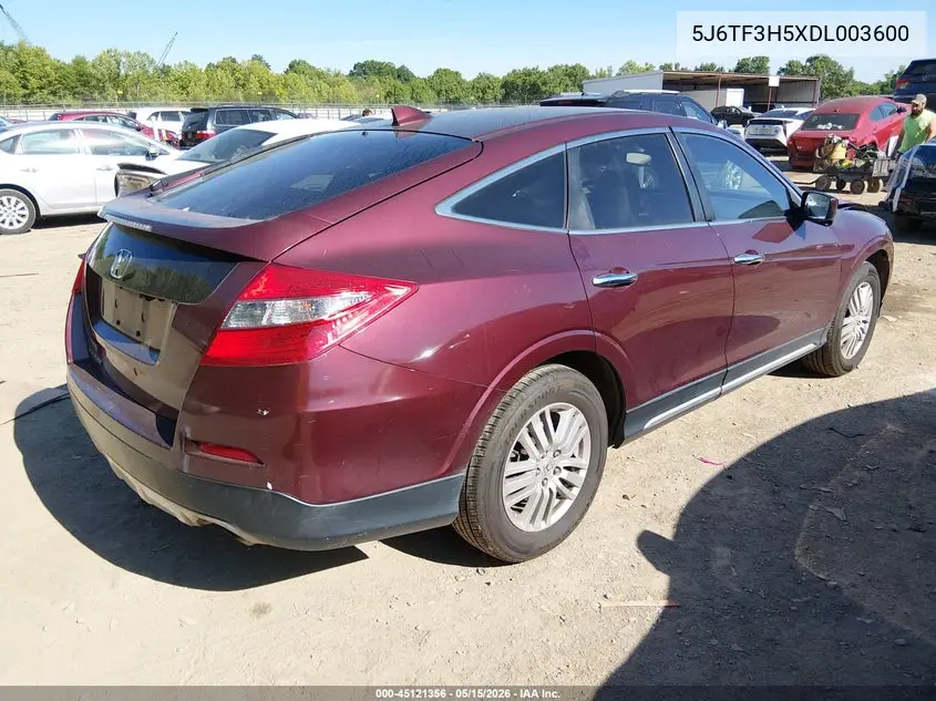 2013 Honda Crosstour Ex-L VIN: 5J6TF3H5XDL003600 Lot: 45121356