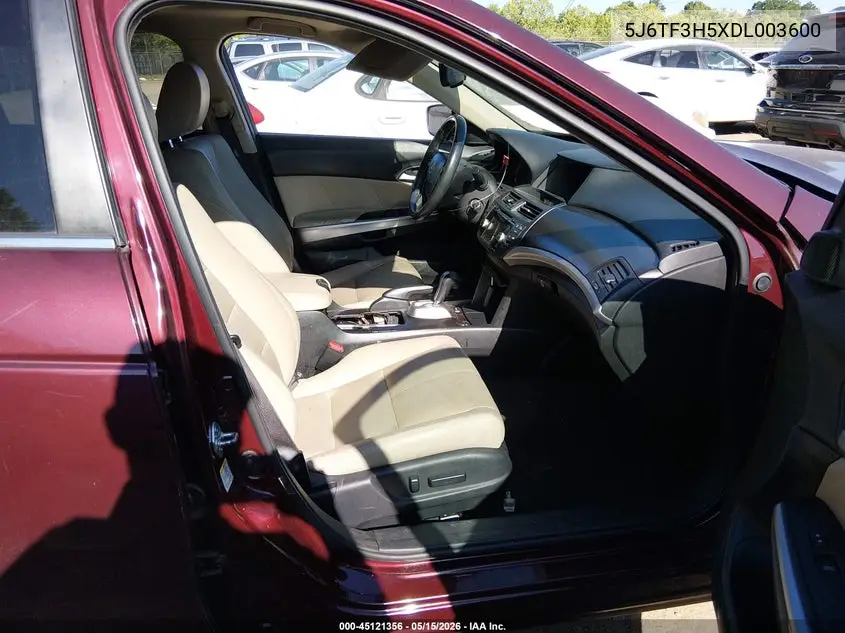 2013 Honda Crosstour Ex-L VIN: 5J6TF3H5XDL003600 Lot: 45121356