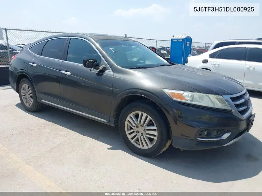 2013 Honda Crosstour Ex-L VIN: 5J6TF3H51DL000925 Lot: 45365816