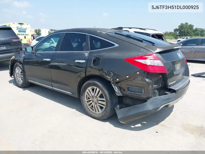 2013 Honda Crosstour Ex-L VIN: 5J6TF3H51DL000925 Lot: 45365816