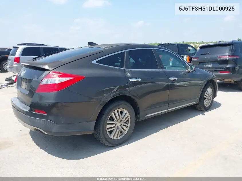 2013 Honda Crosstour Ex-L VIN: 5J6TF3H51DL000925 Lot: 45365816