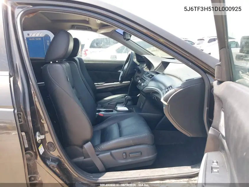 2013 Honda Crosstour Ex-L VIN: 5J6TF3H51DL000925 Lot: 45365816
