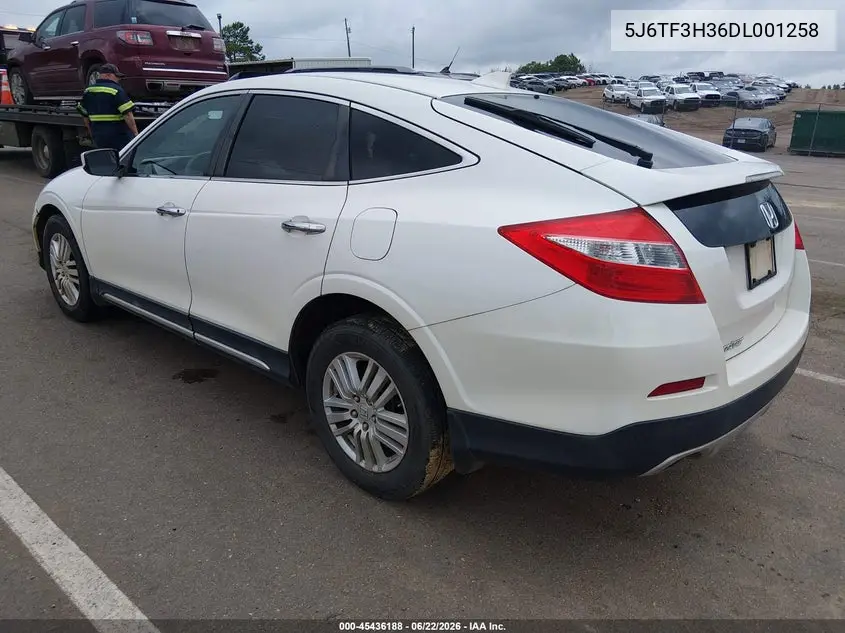 2013 Honda Crosstour Ex VIN: 5J6TF3H36DL001258 Lot: 45436188