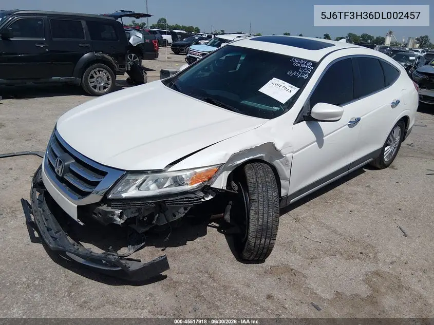 2013 Honda Crosstour Ex VIN: 5J6TF3H36DL002457 Lot: 45517918