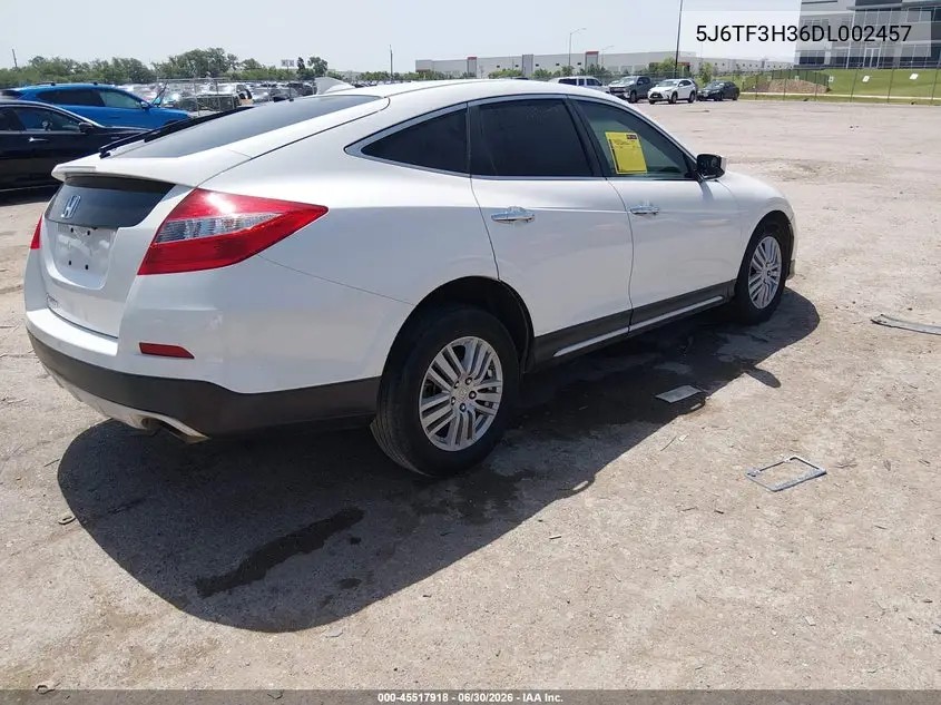 2013 Honda Crosstour Ex VIN: 5J6TF3H36DL002457 Lot: 45517918