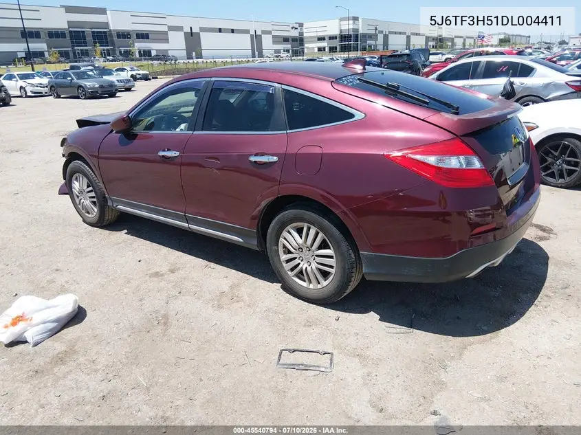 2013 Honda Crosstour Ex-L VIN: 5J6TF3H51DL004411 Lot: 45540794