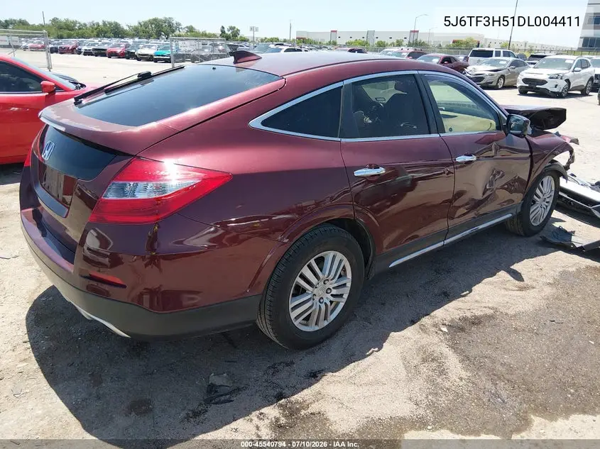 2013 Honda Crosstour Ex-L VIN: 5J6TF3H51DL004411 Lot: 45540794