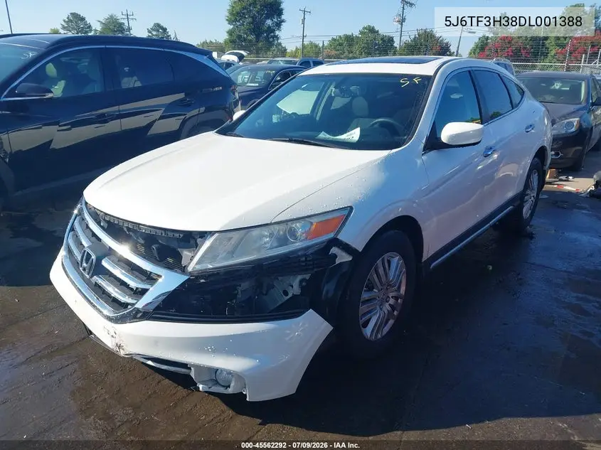 2013 Honda Crosstour Ex VIN: 5J6TF3H38DL001388 Lot: 45562292