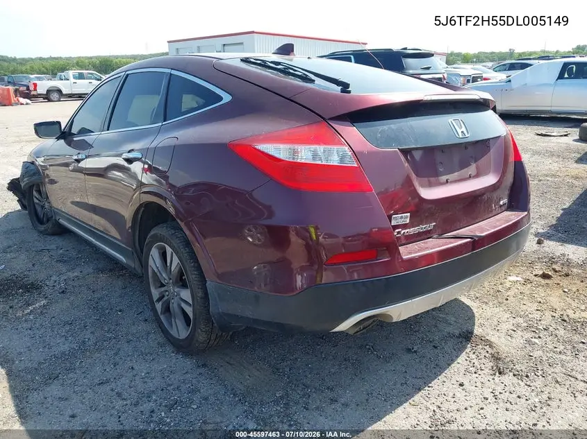 2013 Honda Crosstour Ex-L V6 VIN: 5J6TF2H55DL005149 Lot: 45597463