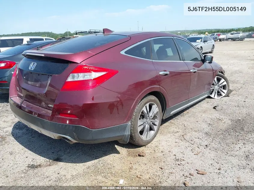 2013 Honda Crosstour Ex-L V6 VIN: 5J6TF2H55DL005149 Lot: 45597463