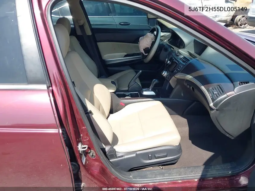 2013 Honda Crosstour Ex-L V6 VIN: 5J6TF2H55DL005149 Lot: 45597463