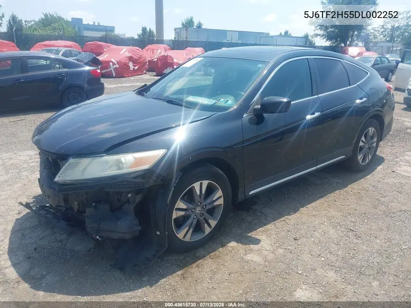 2013 Honda Crosstour Ex-L V6 VIN: 5J6TF2H55DL002252 Lot: 45615730