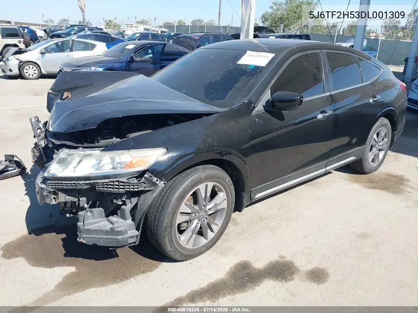 2013 Honda Crosstour Ex-L V6 VIN: 5J6TF2H53DL001309 Lot: 45618335
