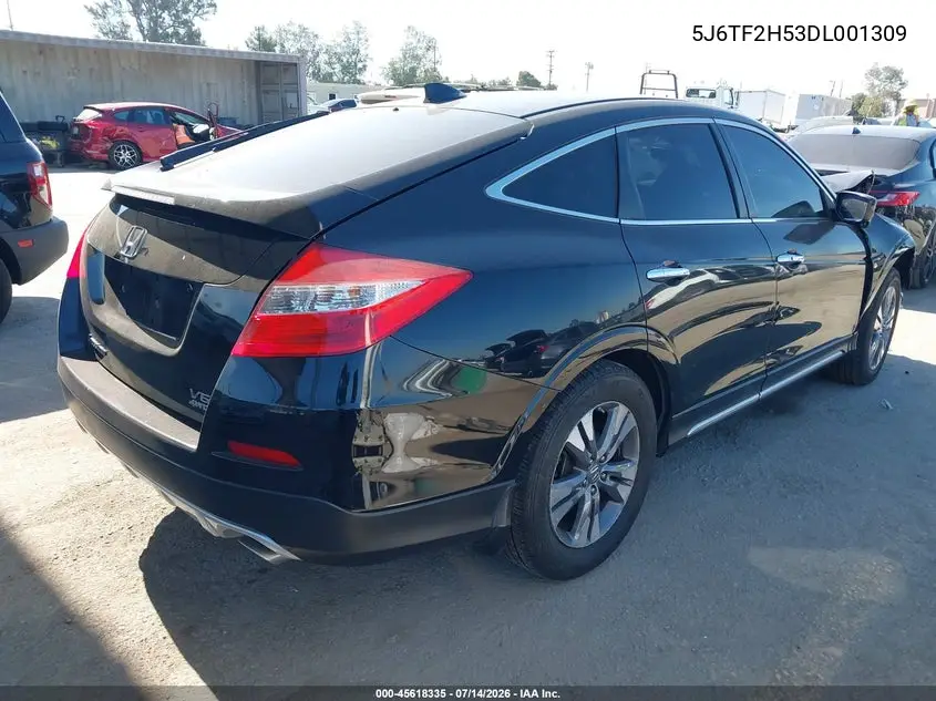 2013 Honda Crosstour Ex-L V6 VIN: 5J6TF2H53DL001309 Lot: 45618335