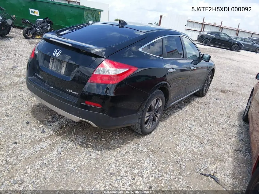 2013 Honda Crosstour Ex-L V6 VIN: 5J6TF2H5XDL000092 Lot: 45628506