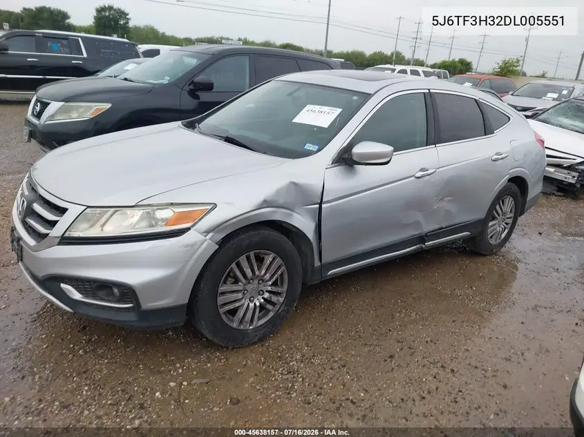 2013 Honda Crosstour Ex VIN: 5J6TF3H32DL005551 Lot: 45638157