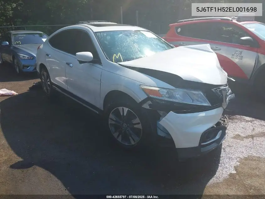 2014 Honda Crosstour Ex-L V6 VIN: 5J6TF1H52EL001698 Lot: 42655797