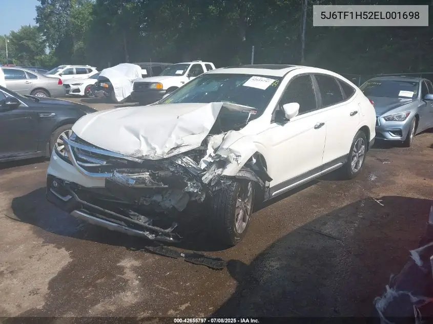 2014 Honda Crosstour Ex-L V6 VIN: 5J6TF1H52EL001698 Lot: 42655797