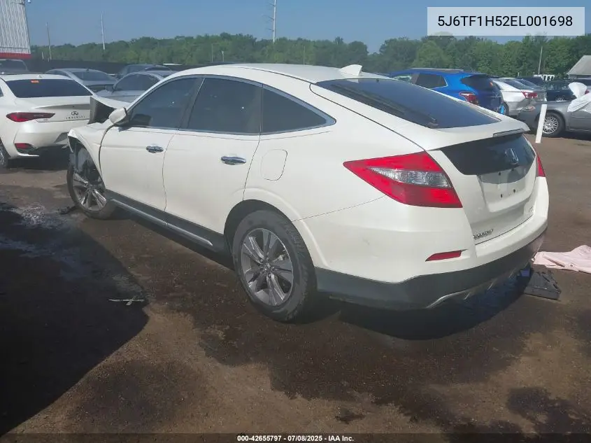 2014 Honda Crosstour Ex-L V6 VIN: 5J6TF1H52EL001698 Lot: 42655797
