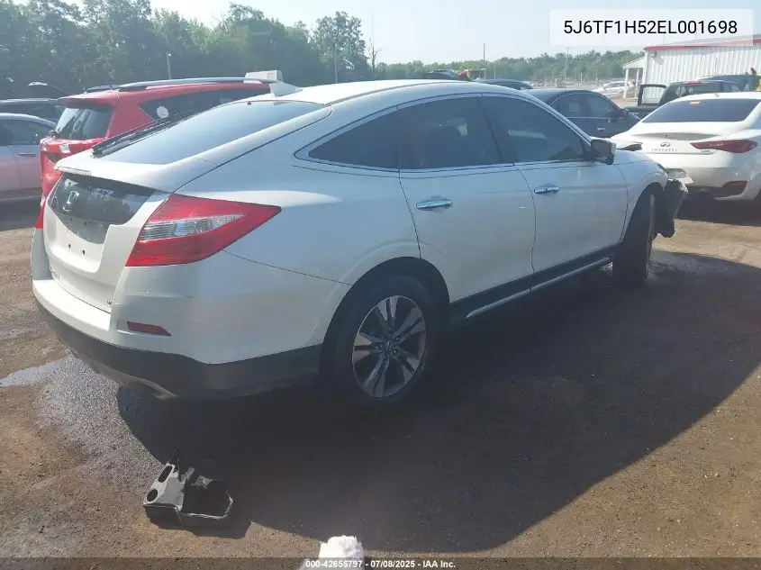 2014 Honda Crosstour Ex-L V6 VIN: 5J6TF1H52EL001698 Lot: 42655797