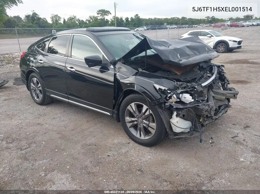 2014 Honda Crosstour Ex-L V6 VIN: 5J6TF1H5XEL001514 Lot: 45321139