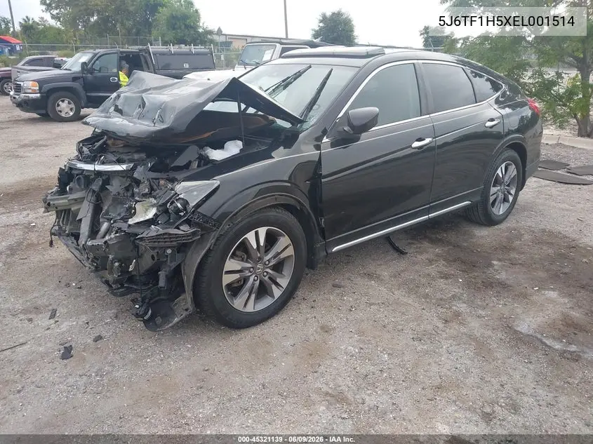 2014 Honda Crosstour Ex-L V6 VIN: 5J6TF1H5XEL001514 Lot: 45321139