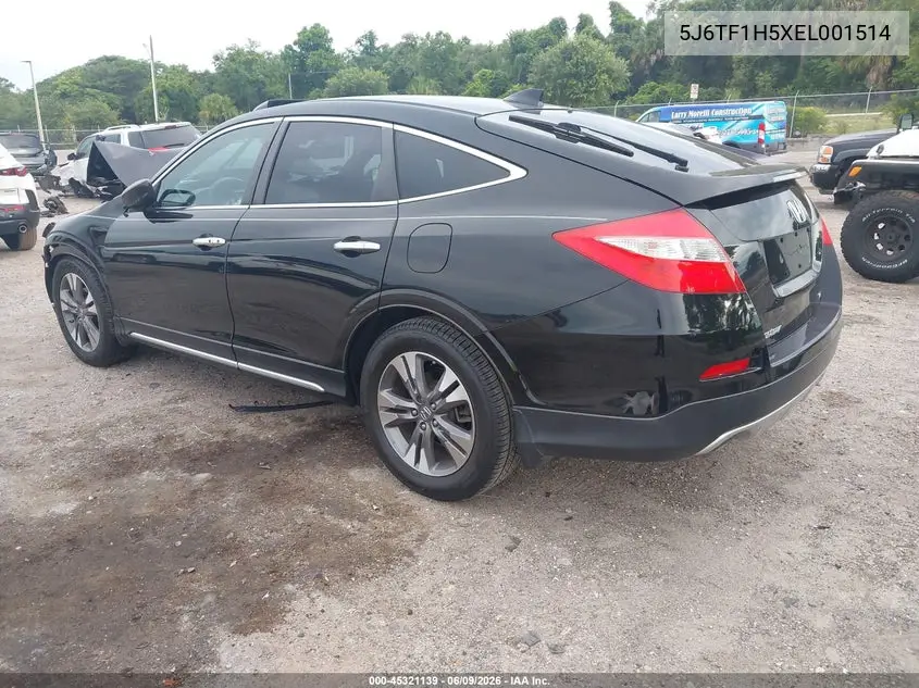 2014 Honda Crosstour Ex-L V6 VIN: 5J6TF1H5XEL001514 Lot: 45321139