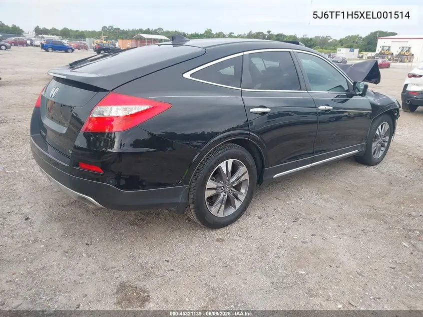 2014 Honda Crosstour Ex-L V6 VIN: 5J6TF1H5XEL001514 Lot: 45321139