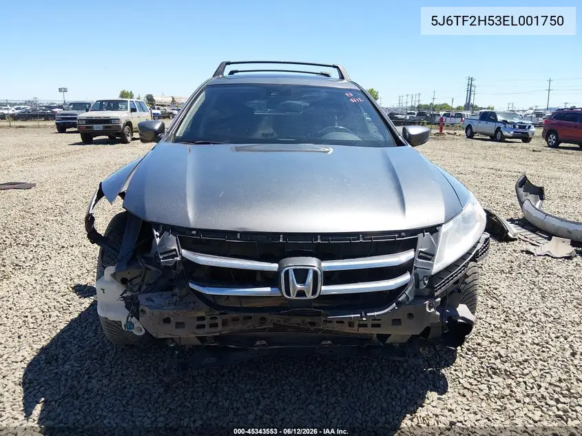2014 Honda Crosstour Ex-L V6 VIN: 5J6TF2H53EL001750 Lot: 45343553