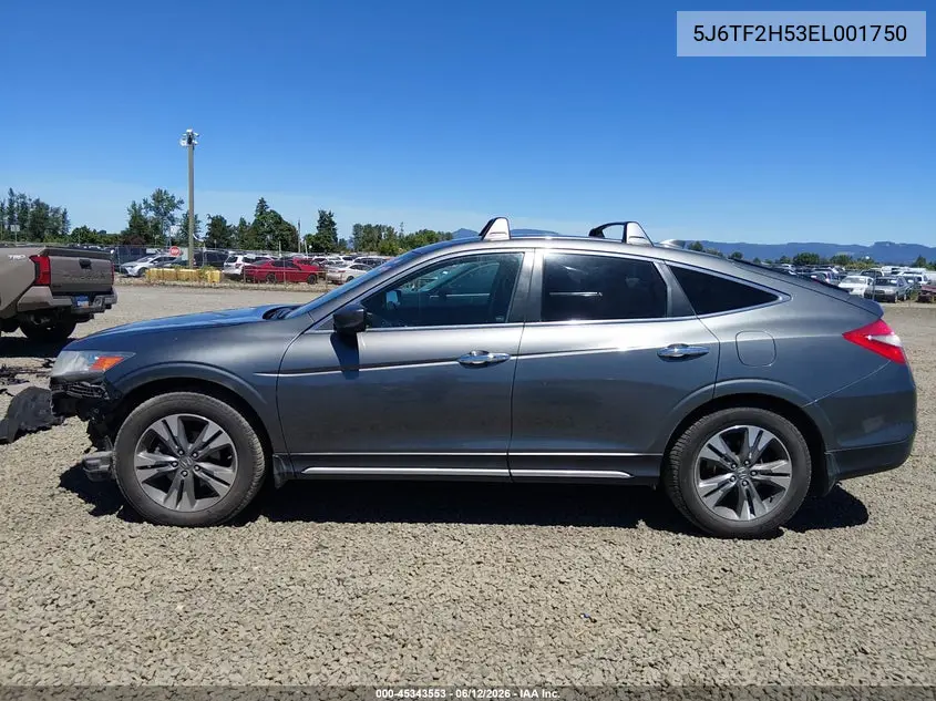 2014 Honda Crosstour Ex-L V6 VIN: 5J6TF2H53EL001750 Lot: 45343553