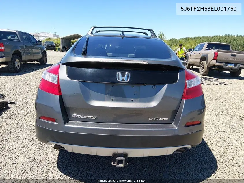 2014 Honda Crosstour Ex-L V6 VIN: 5J6TF2H53EL001750 Lot: 45343553