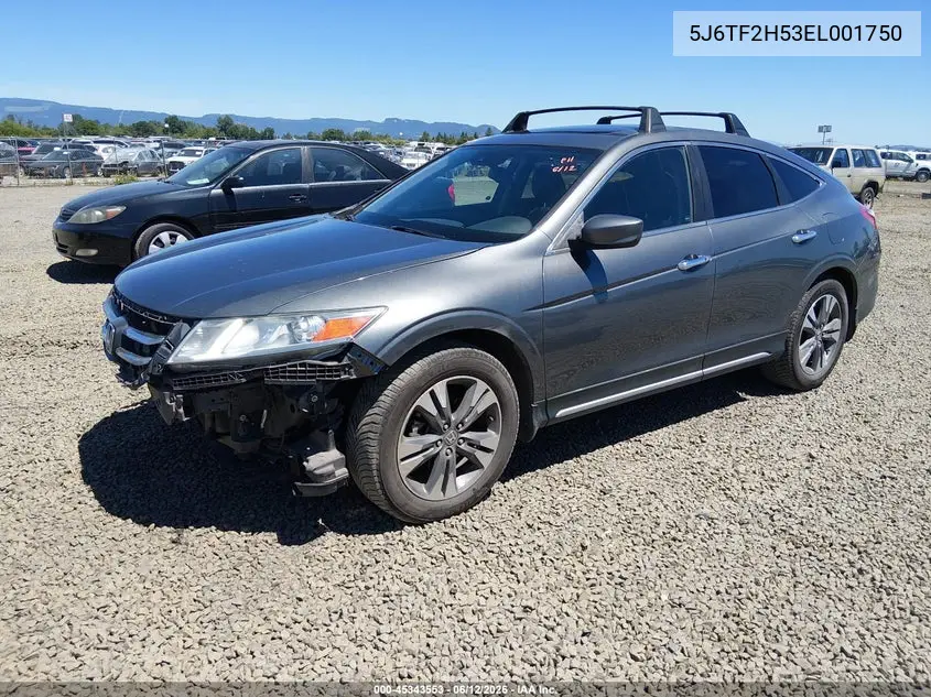 2014 Honda Crosstour Ex-L V6 VIN: 5J6TF2H53EL001750 Lot: 45343553
