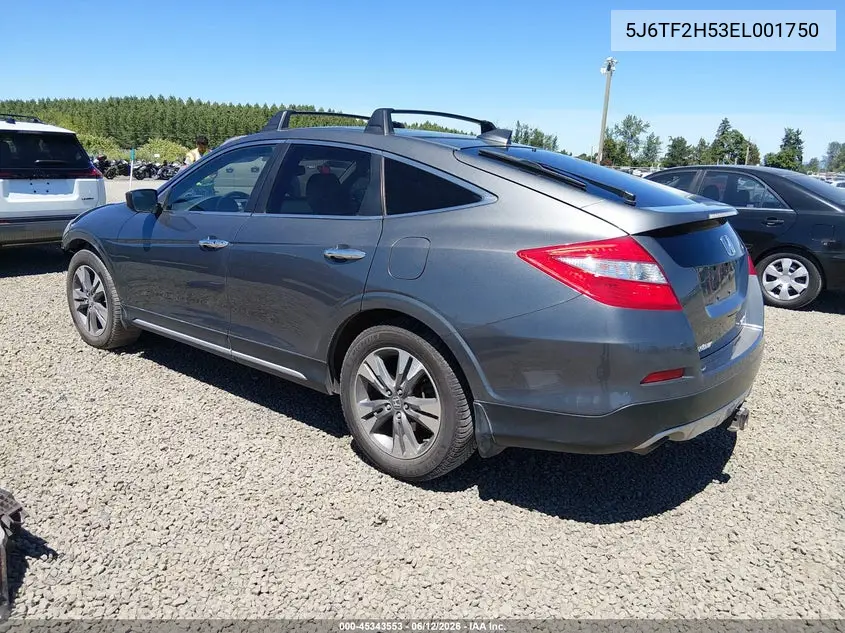 2014 Honda Crosstour Ex-L V6 VIN: 5J6TF2H53EL001750 Lot: 45343553
